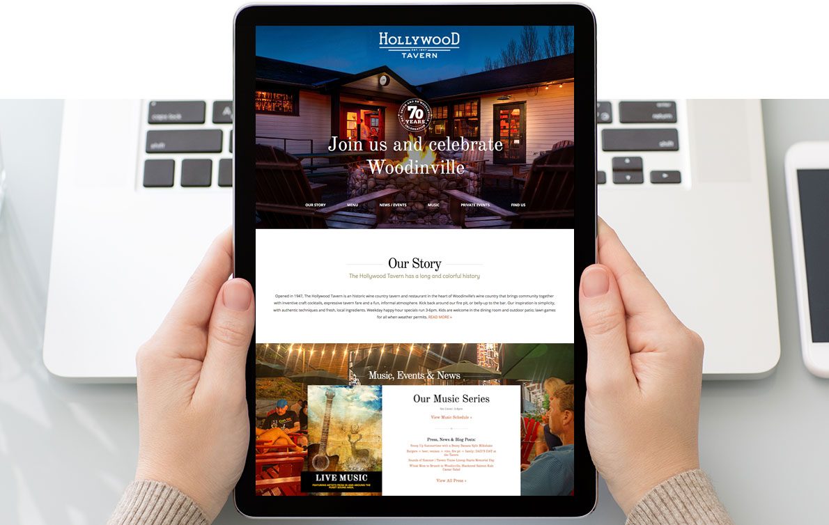 Hollywood Tavern Responsive Website