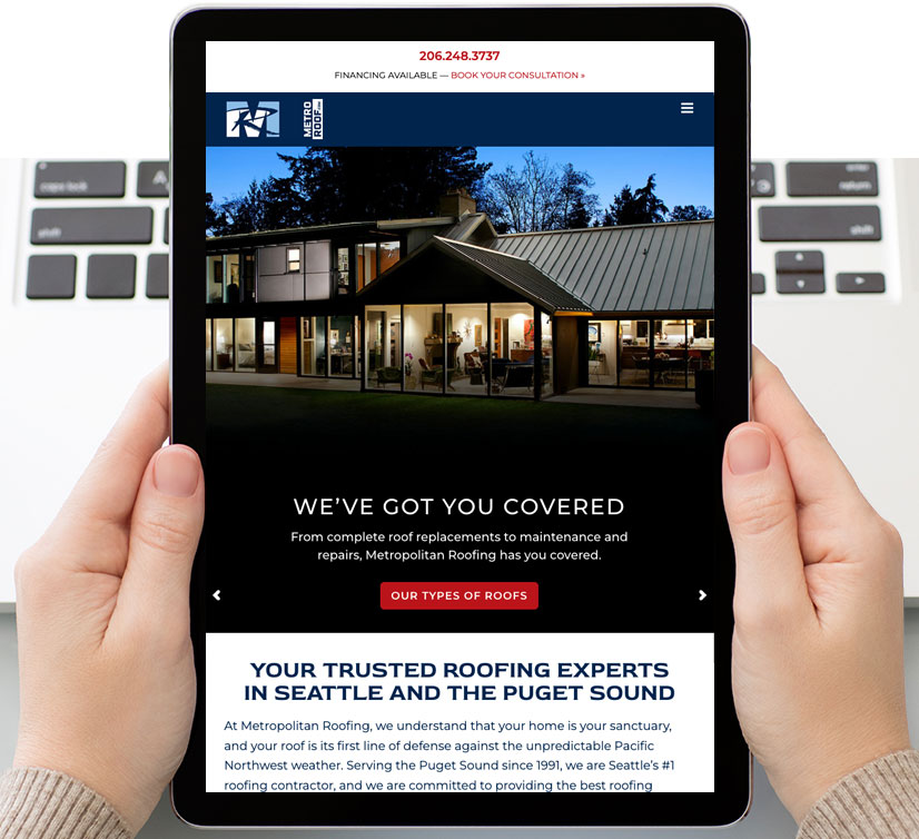 Metropolitan Roof Responsive Website