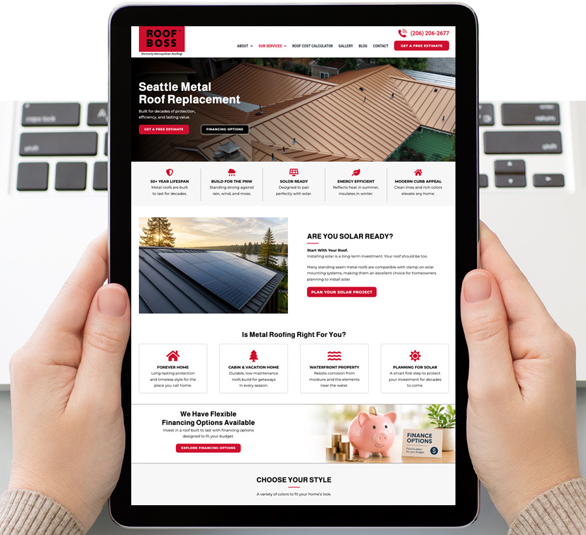 ROOF BOSS Responsive Website