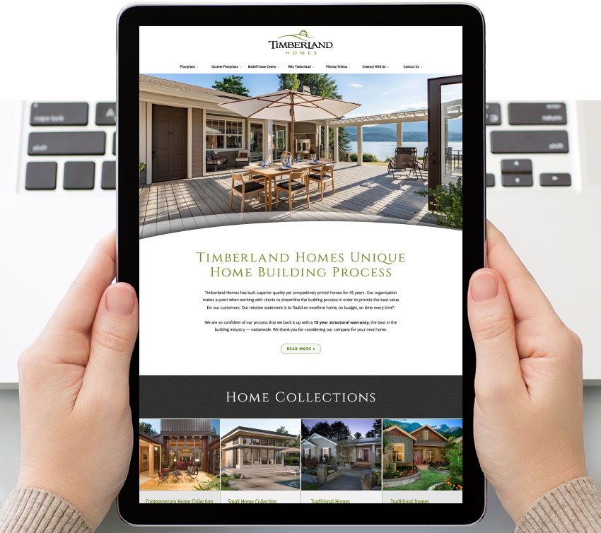 Timberland Homes Responsive Website