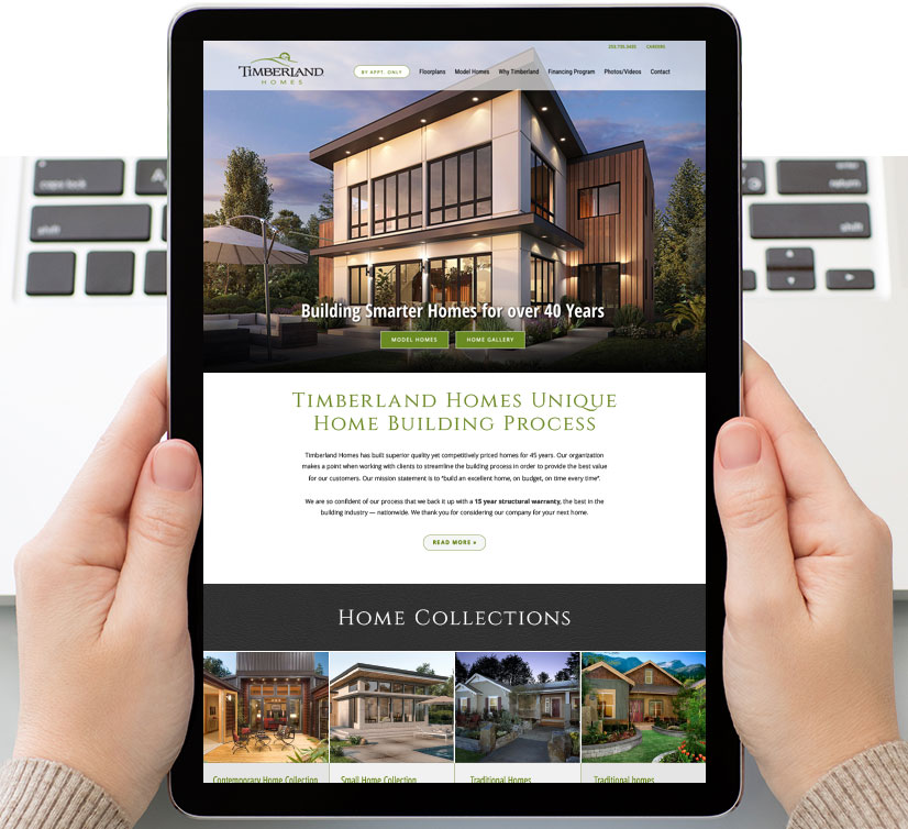 Timberland Homes Responsive Website